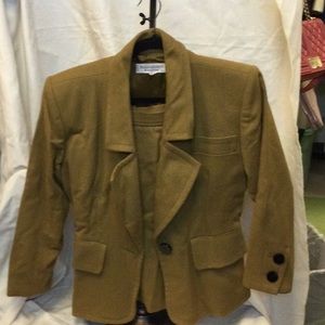 Vintage Yves Saint Laurent wool 2piece suit with skirt size 34